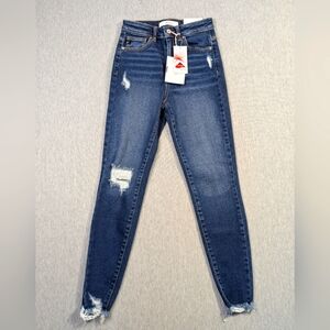 KanCan Estilo Jeans Women's 1/24 Blue High Rise Ankle Skinny NWT